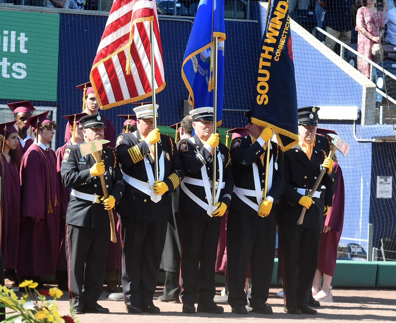 Honor Guard at South Windsor High School Graduation on 6/23/2022