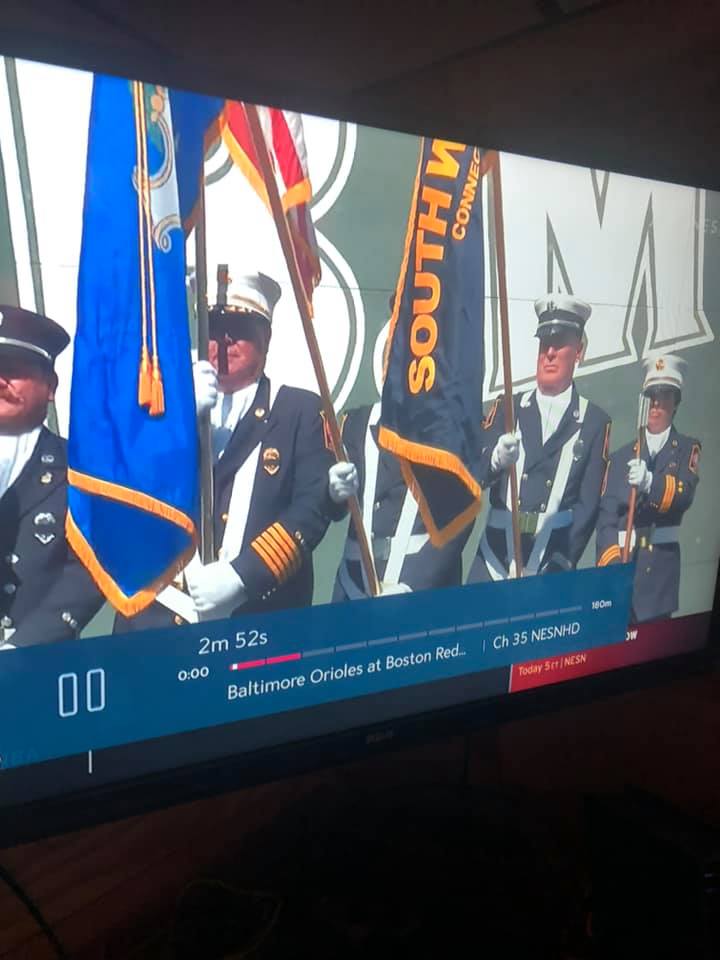 SWFD Honor Guard at Fenway on 9/19/2021